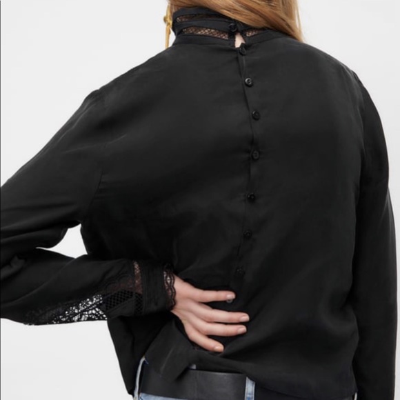 [NWT] Cupro Lace Blouse - Picture 3 of 7